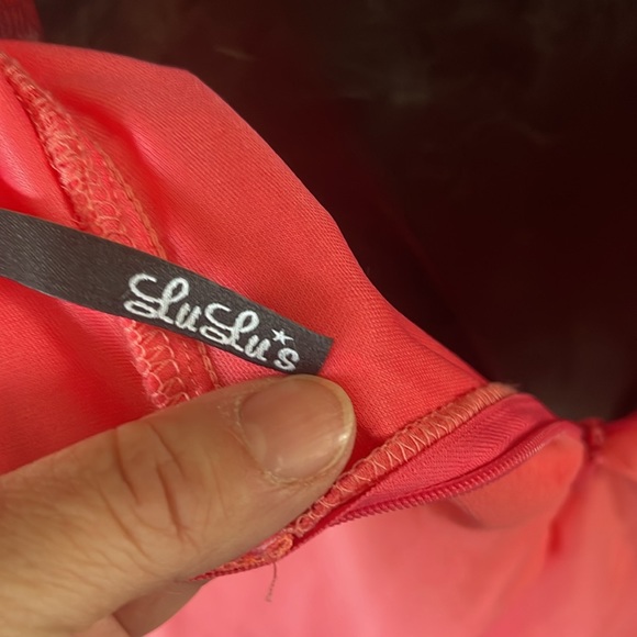 Coral dress by lulus - Picture 5 of 5